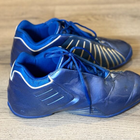 8/10 - Size 12 - Adidas T-Mac 3 Royal Blue Basketball Shoes All Star Game - Picture 5 of 8